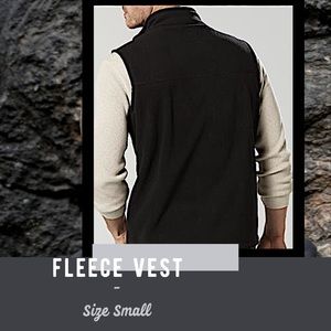 Black Fleece Pocket Zipper Basic Editions Vest